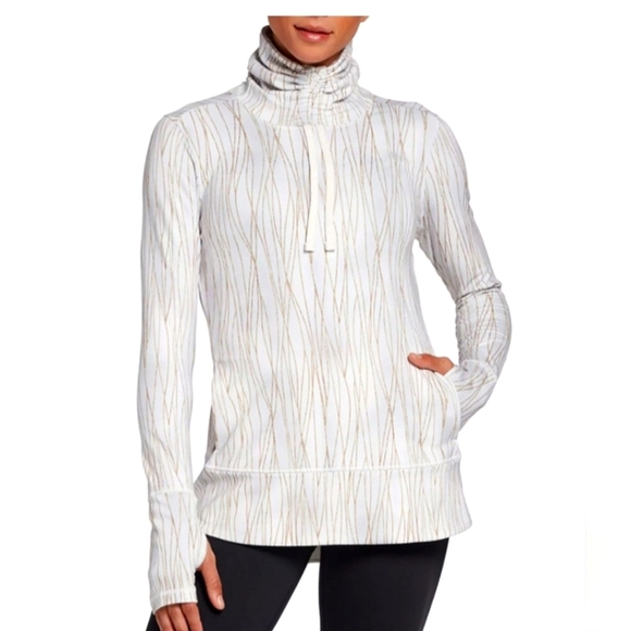 CALIA by Carrie Underwood WarmPullover Entwined Smooth Silver.Sweatshirt. Size S - Picture 1 of 12